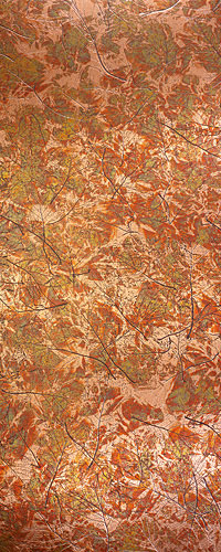 Copper Relief Autumn Leaves